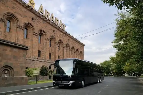 Bus / Coach private transfer from Batumi Airport to Makhuntseti Waterfall